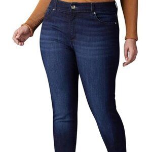 Riders by Lee Women's Dark Blue Mid Skinny Western StyleJeans Plus Size 20 L